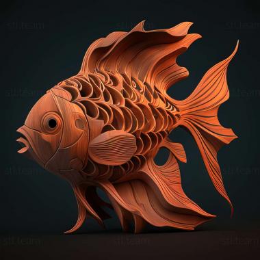 3D model Calico fish (STL)